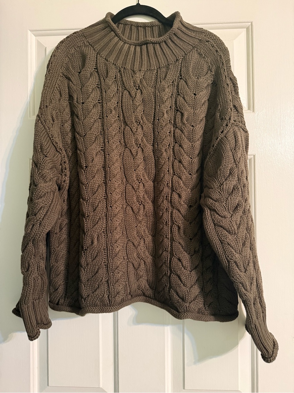 J. Crew Cable-knit Rollneck Sweater